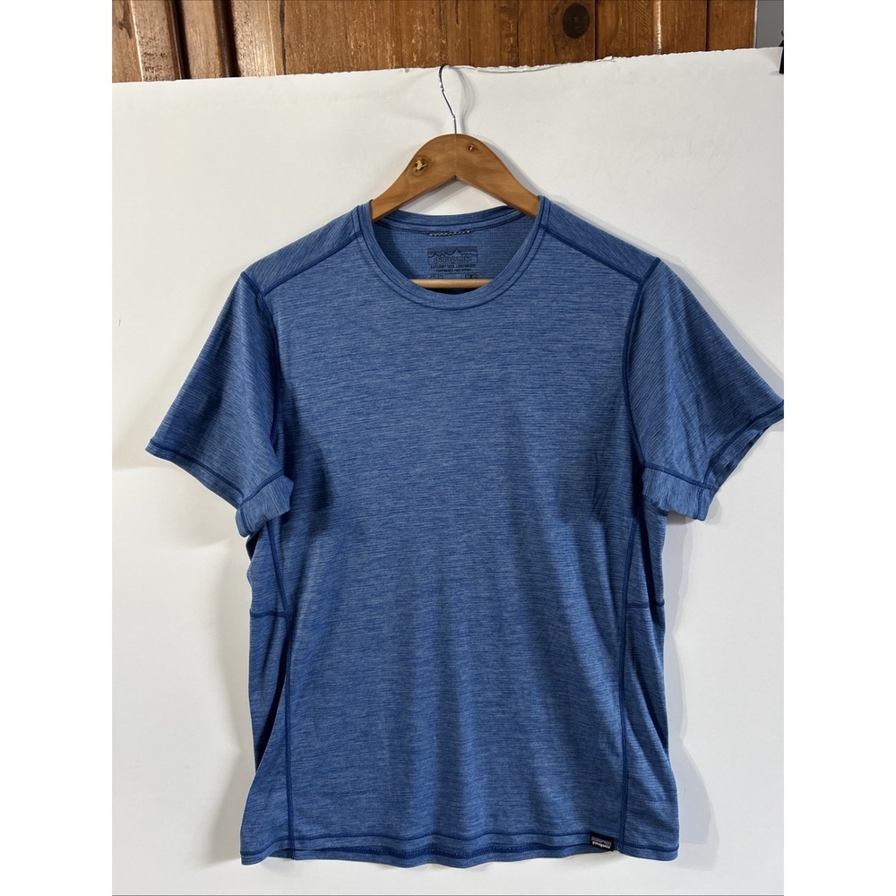 Patagonia Men's Capilene Cool Lightweight Shirt Blue 45760 Sz M